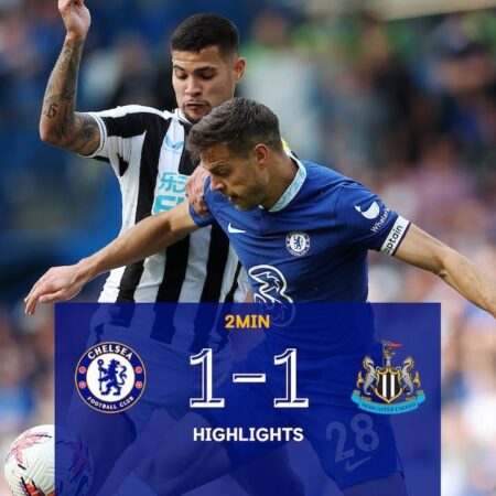 Newcastle aborda Chelsea por avançado avaliado em 50 milhões de libras