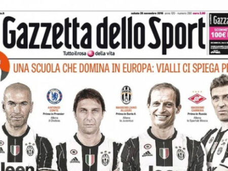 Empate entre Juventus e Milan. Nápoles e Roma no topo. A Gazzetta: “Quem avança e quem falha”