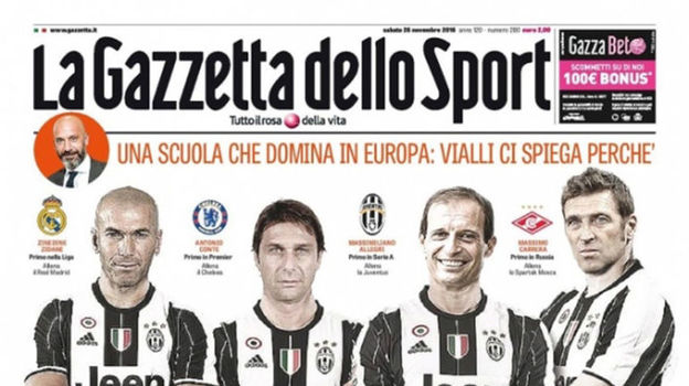 Preview Empate entre Juventus e Milan. Nápoles e Roma no topo. A Gazzetta: “Quem avança e quem falha”