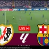 La Liga ao Vivo: Barcelona x Rayo Vallecano – Gol de Cabeça de Araujo Abre o Placar