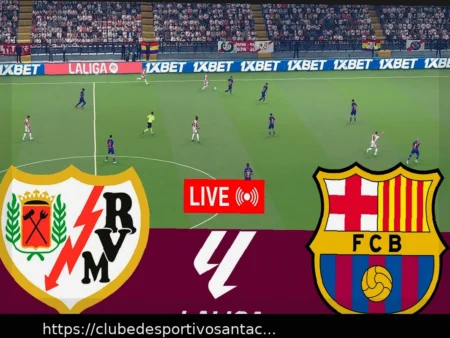 La Liga ao Vivo: Barcelona x Rayo Vallecano – Gol de Cabeça de Araujo Abre o Placar