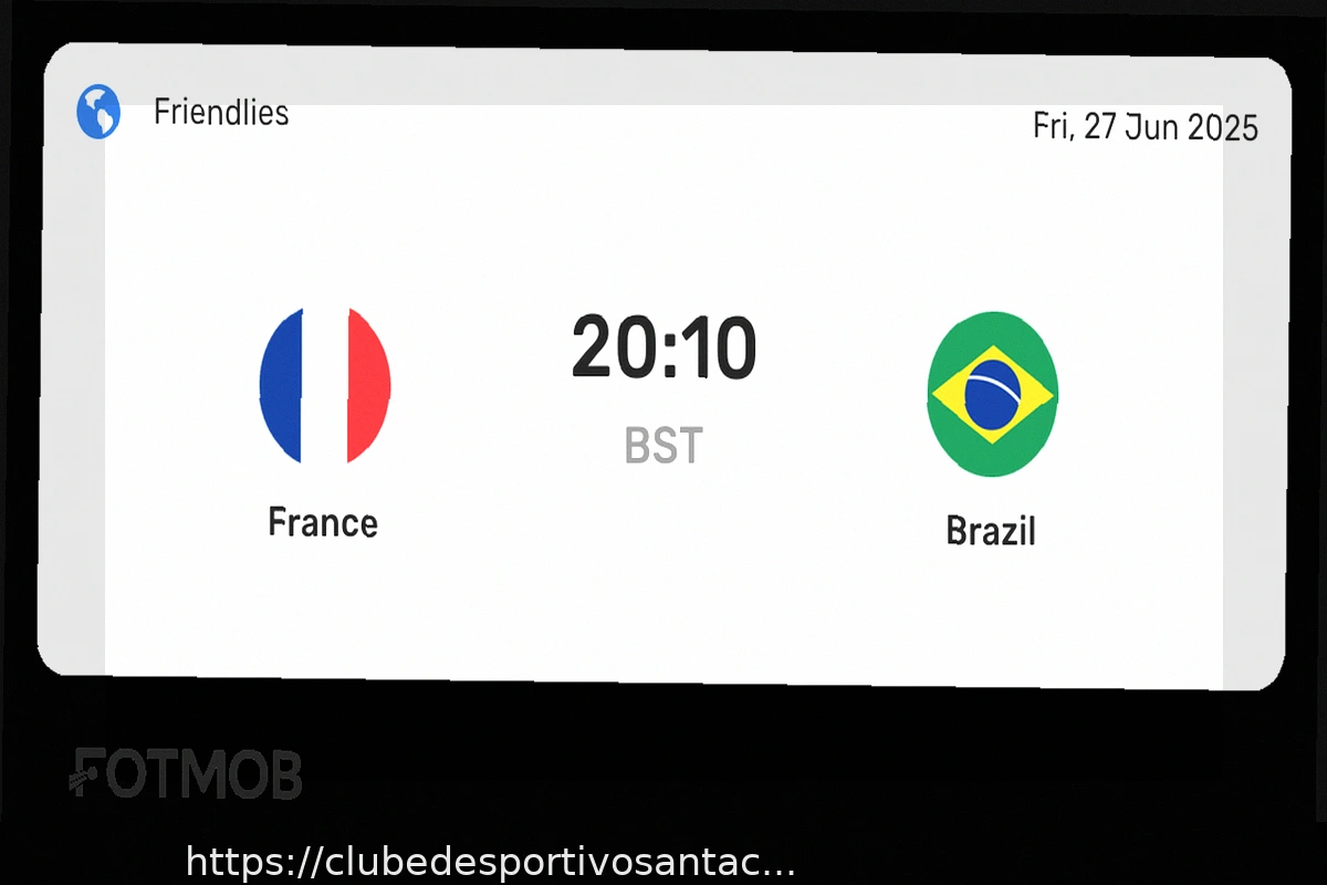 Preview Brasil x França: Escalações, Estatísticas e Prévia para o Amistoso Internacional