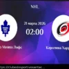 NHL: Previsão do Jogo Toronto vs Carolina (21 de Março de 2026)