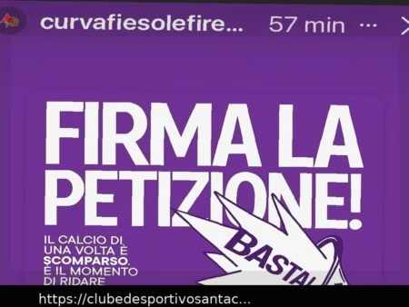 Curva Fiesole: Petição Contra Preços Altos e em Defesa dos Torcedores