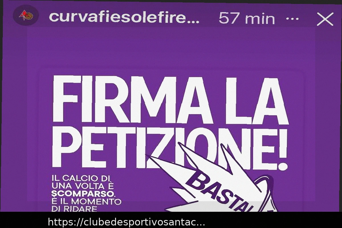 Preview Curva Fiesole: Petição Contra Preços Altos e em Defesa dos Torcedores