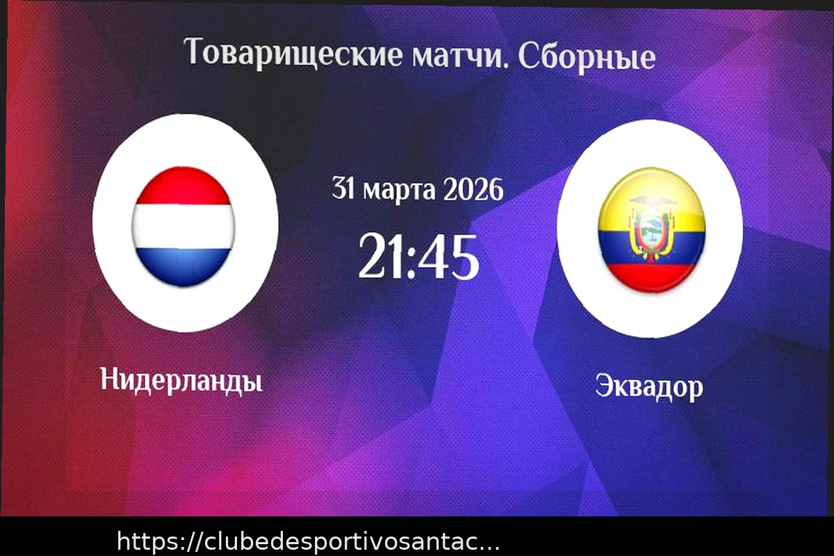 Preview Análise Preliminar do Amistoso: Holanda vs. Equador, 31 de Março de 2026