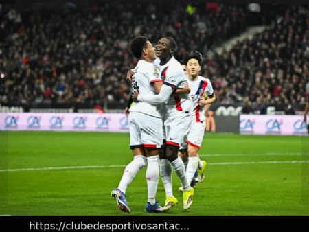 Nice x PSG: Nuno Mendes Decide com Gol de Pênalti e Assistência para Doué – Veja os Gols da Noite em Vídeo