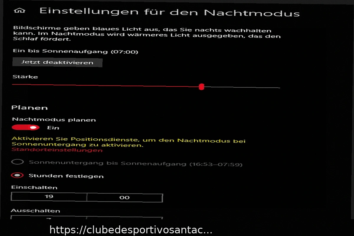 Preview Problemas ao Agendar o Modo Noturno