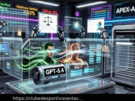 OpenAI Lança GPT-5.4: Versões Pro e Thinking, Contexto de 1 Milhão de Tokens e Melhorias Notáveis