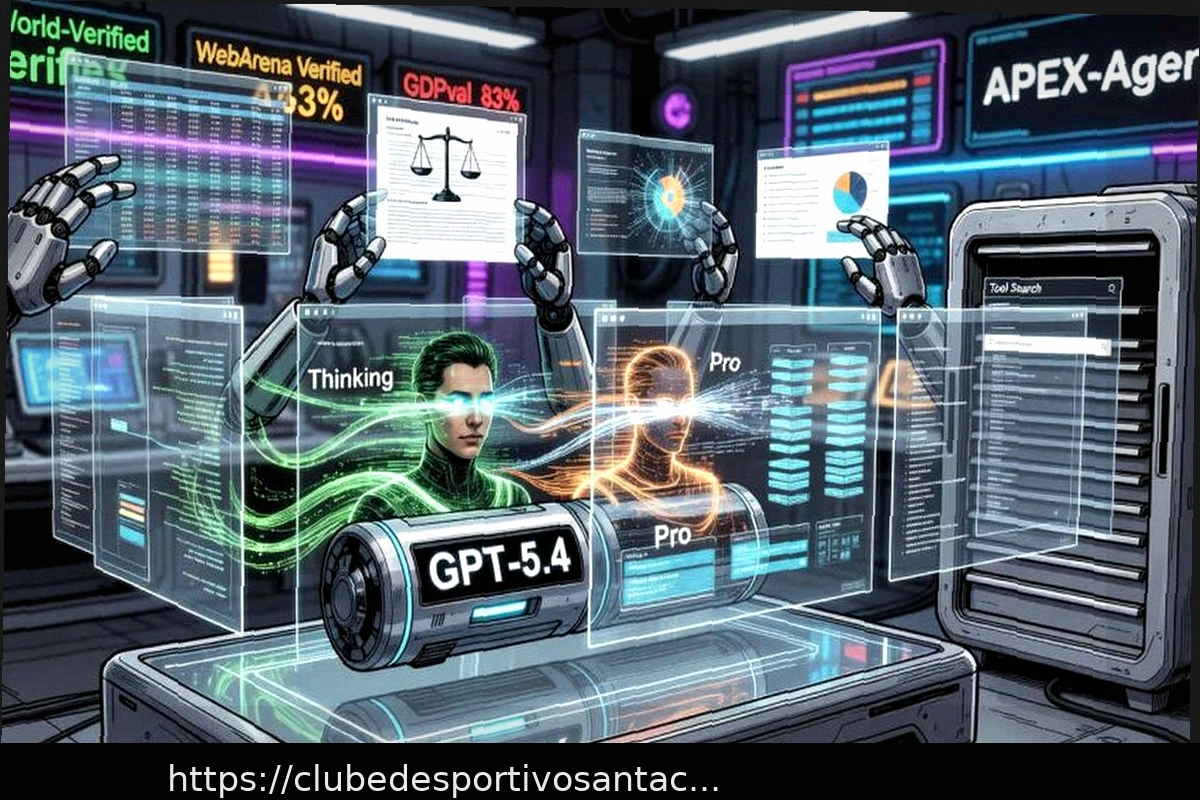 Preview OpenAI Lança GPT-5.4: Versões Pro e Thinking, Contexto de 1 Milhão de Tokens e Melhorias Notáveis