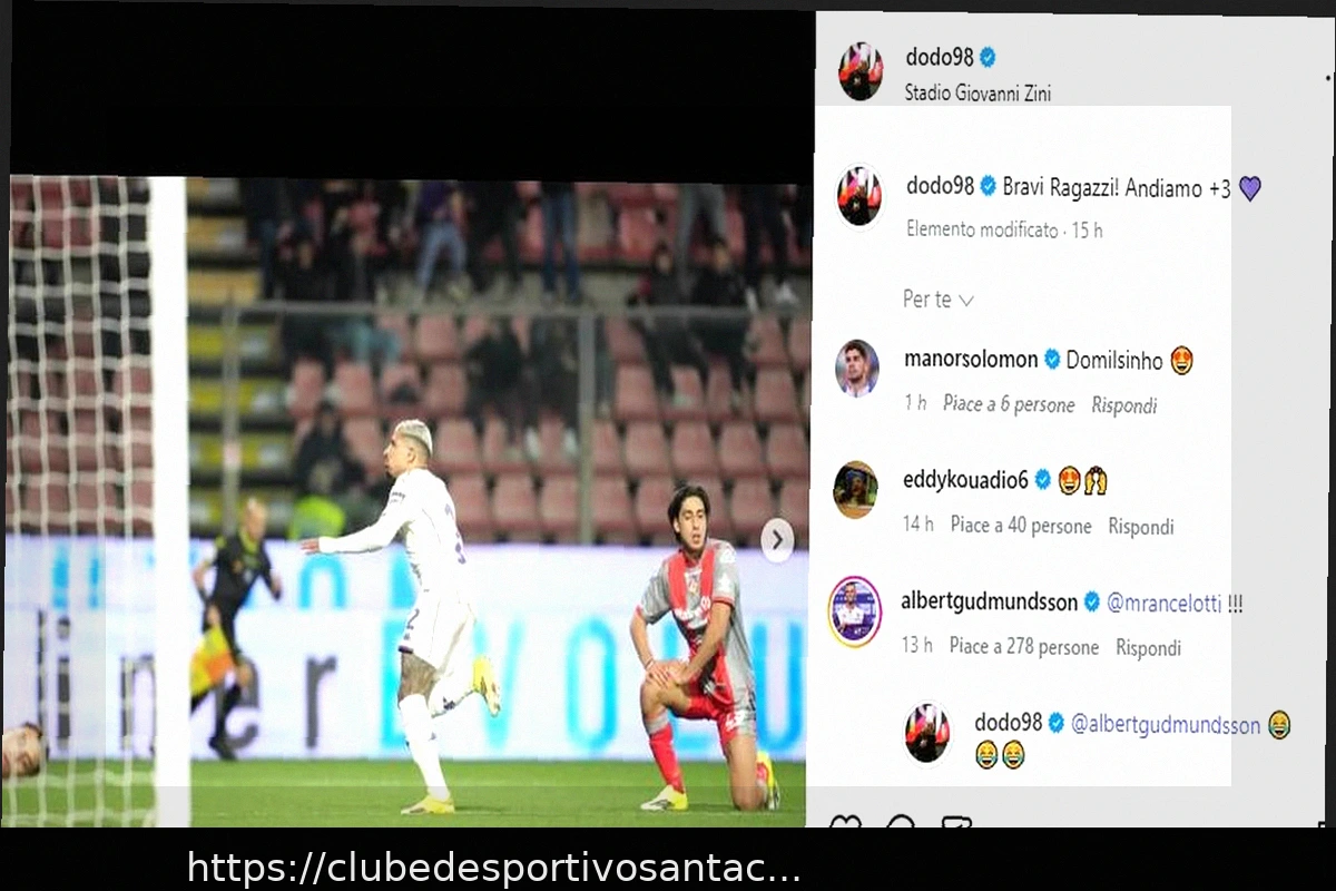 Preview Dodo comemora vitória e gol, Gudmundsson marca o técnico Ancelotti