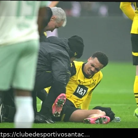 Felix Nmecha do Borussia Dortmund fora de campo por lesão