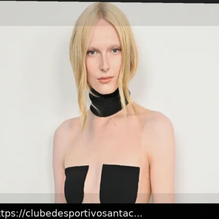 Alex Consani: Top Courrèges Transparente com Apenas Bolsos na PFW 2026