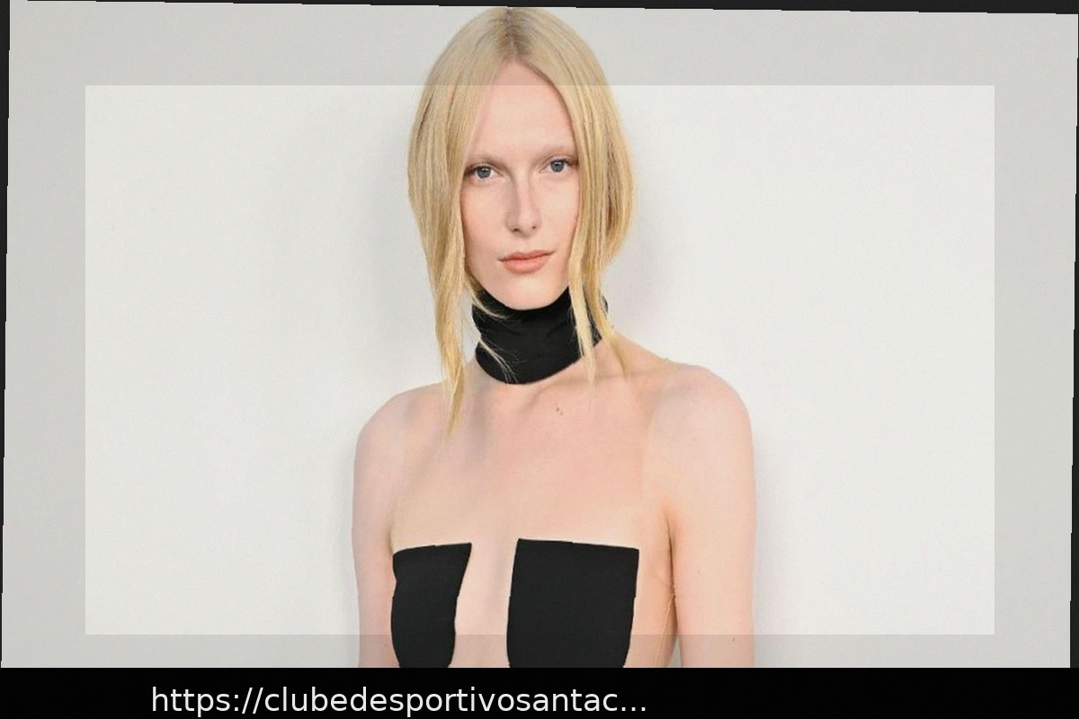 Preview Alex Consani: Top Courrèges Transparente com Apenas Bolsos na PFW 2026