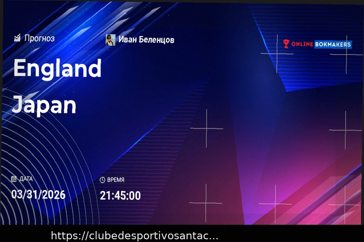 Preview Previsão do Amistoso: Inglaterra vs Japão (31 de Março de 2026)