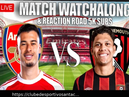 Arsenal vs Bournemouth: Acompanhamento Ao Vivo, Atualizações, Gols e Estatísticas