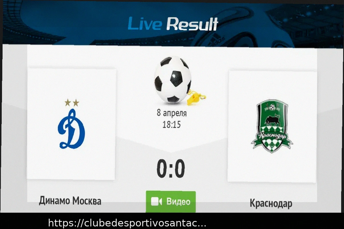 Preview Dínamo vs Krasnodar: Prognóstico, Odds e Escalações (8 de Abril de 2026)