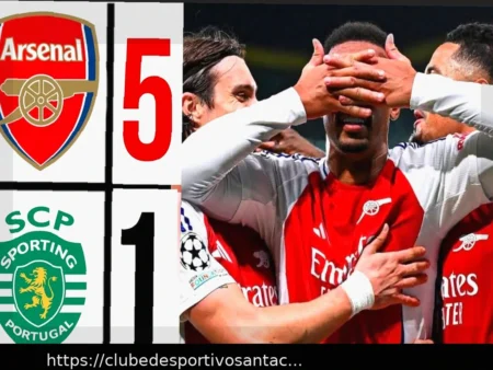 Arsenal vs. Sporting CP: Acompanhamento ao Vivo, Atualizações, Gols e Estatísticas do Confronto da Liga dos Campeões
