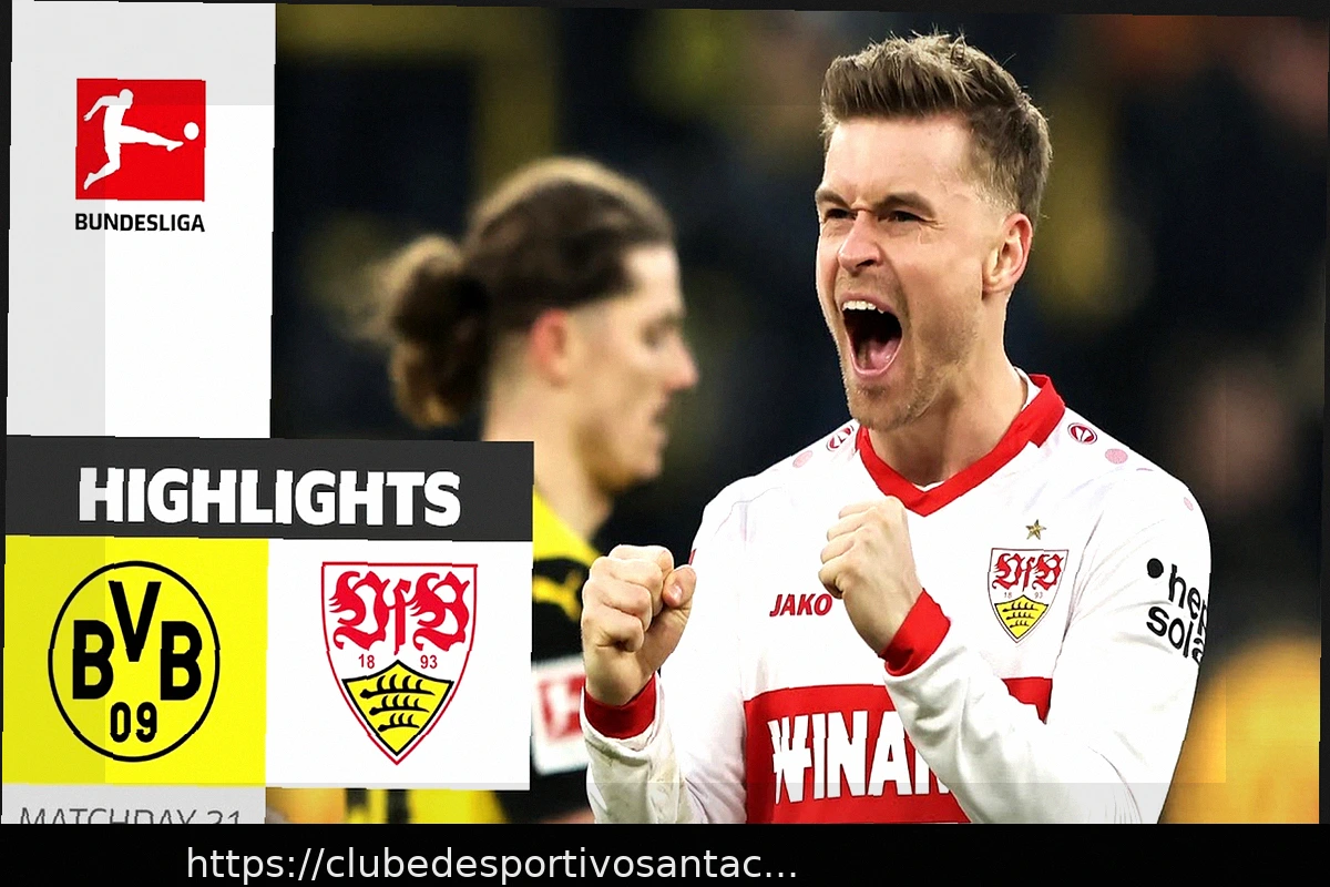 Preview VfB Stuttgart 0-2 Borussia Dortmund – Vitória ‘Roubada’ com Gols Tardios de Julian Brandt e Karim Adeyemi