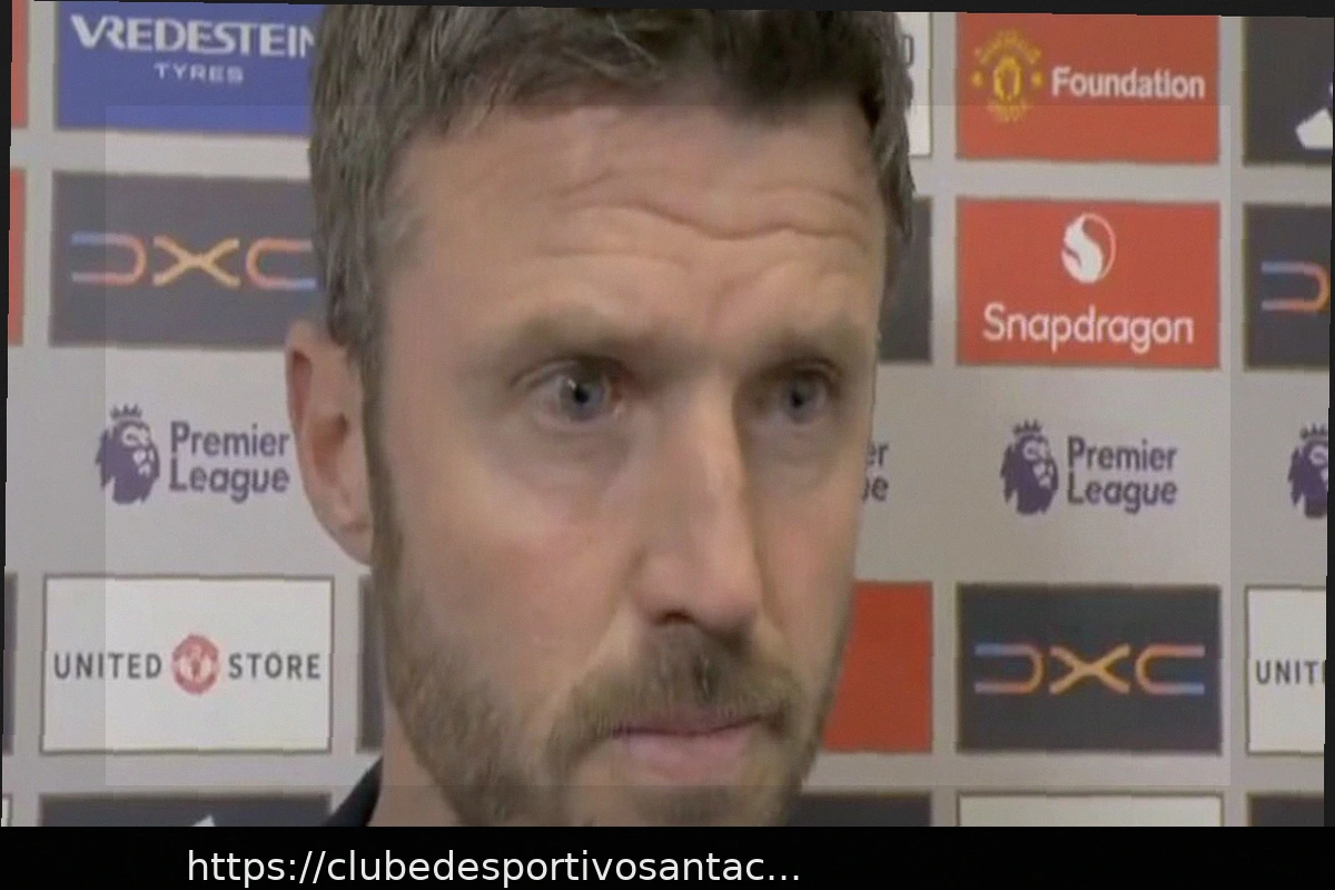 Preview Carrick Critica Decisão Arbitragem em Derrota do Manchester United