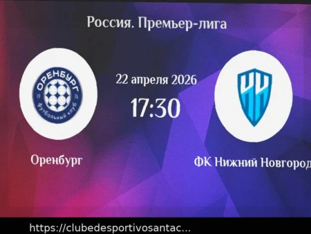 Оренбург — Пари НН: прогноз на матч 22 апреля 2026 года