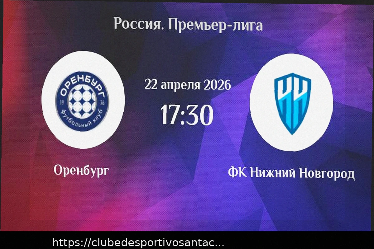 Preview Оренбург — Пари НН: прогноз на матч 22 апреля 2026 года
