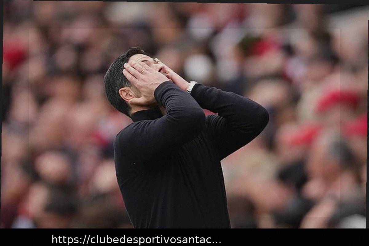 Preview Arteta admite “grande golpe” após revés do Arsenal na corrida pelo título