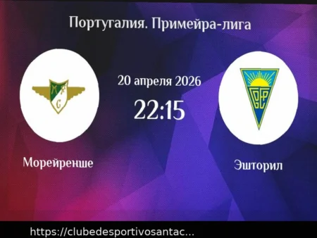 Moreirense vs Estoril: Previsão e Apostas para o Jogo de 20 de Abril de 2026 (Campeonato Português)