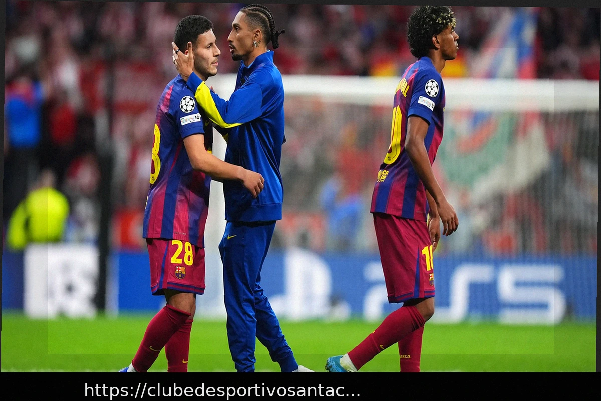 Preview Raphinha enfrenta suspensão de três jogos por comentário “roubado” após eliminação do Barcelona para o Atlético de Madrid