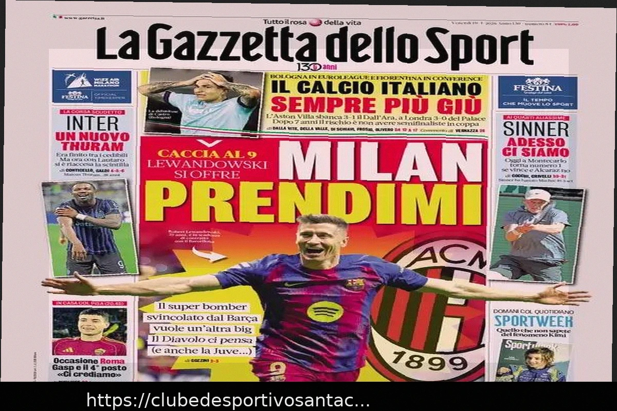 Preview Обзор спортивных газет: первые полосы главных изданий