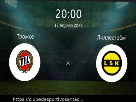 Прогнозы на матч Тромсё – Лиллестрём 15 апреля 2026