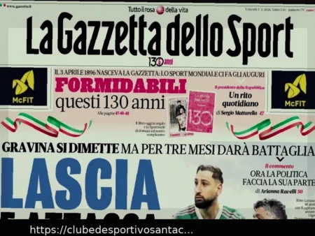 As Primeiras Páginas dos Jornais Esportivos de Hoje