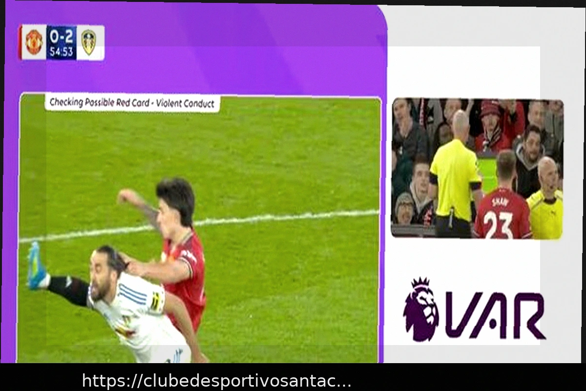 Preview Leeds domina e Manchester United se complica: dois gols de vantagem e expulsão