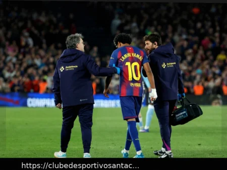 Atualização sobre lesão de Lamine Yamal: indícios iniciais apontam para revés significativo para estrela do Barcelona e da Espanha