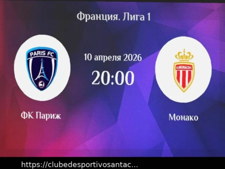 Прогноз на матч Париж – Монако 10 апреля 2026