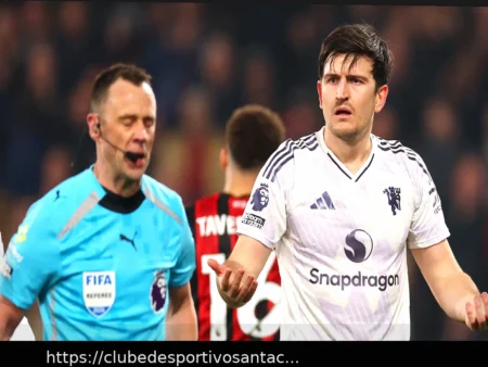 Harry Maguire Acusado pela FA Após Cartão Vermelho Contra Bournemouth