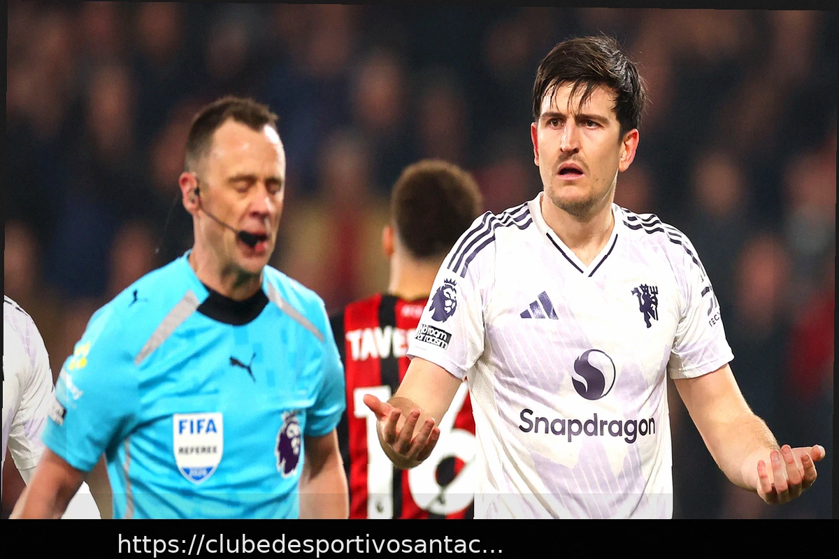 Preview Harry Maguire Acusado pela FA Após Cartão Vermelho Contra Bournemouth