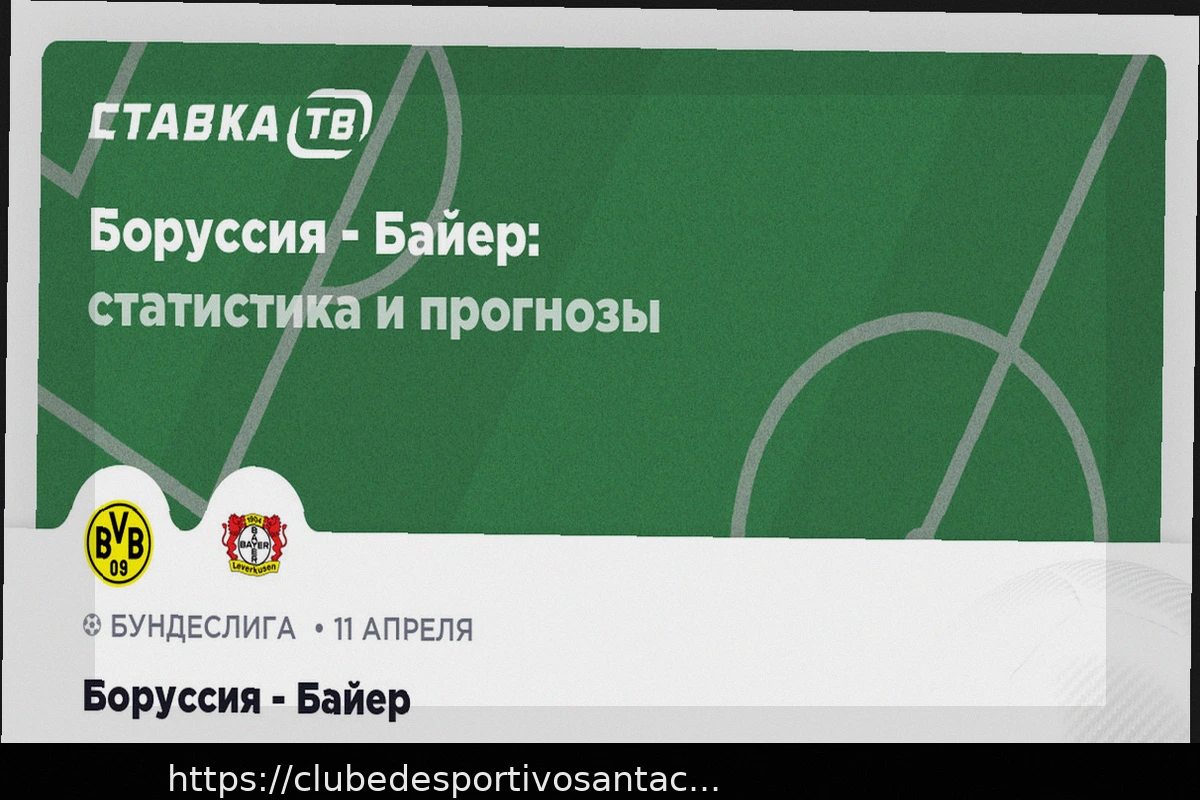 Preview Боруссия — Байер: прогноз на матч 11 апреля 2026