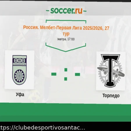 Ufa x Torpedo: Análise e Previsões para o Jogo de 06 de Abril de 2026 no Campeonato Russo 1ª Liga