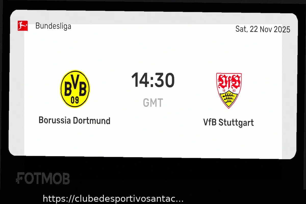Preview VfB Stuttgart vs. Borussia Dortmund: Prévia da Partida, Notícias das Equipes e Escalações Prováveis