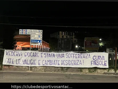 Torcida Organizada da Fiorentina Cobra Jogadores: “Façam as Malas e Mudem de Residência”
